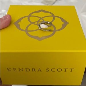 Kendra Scott mother of pearl ring